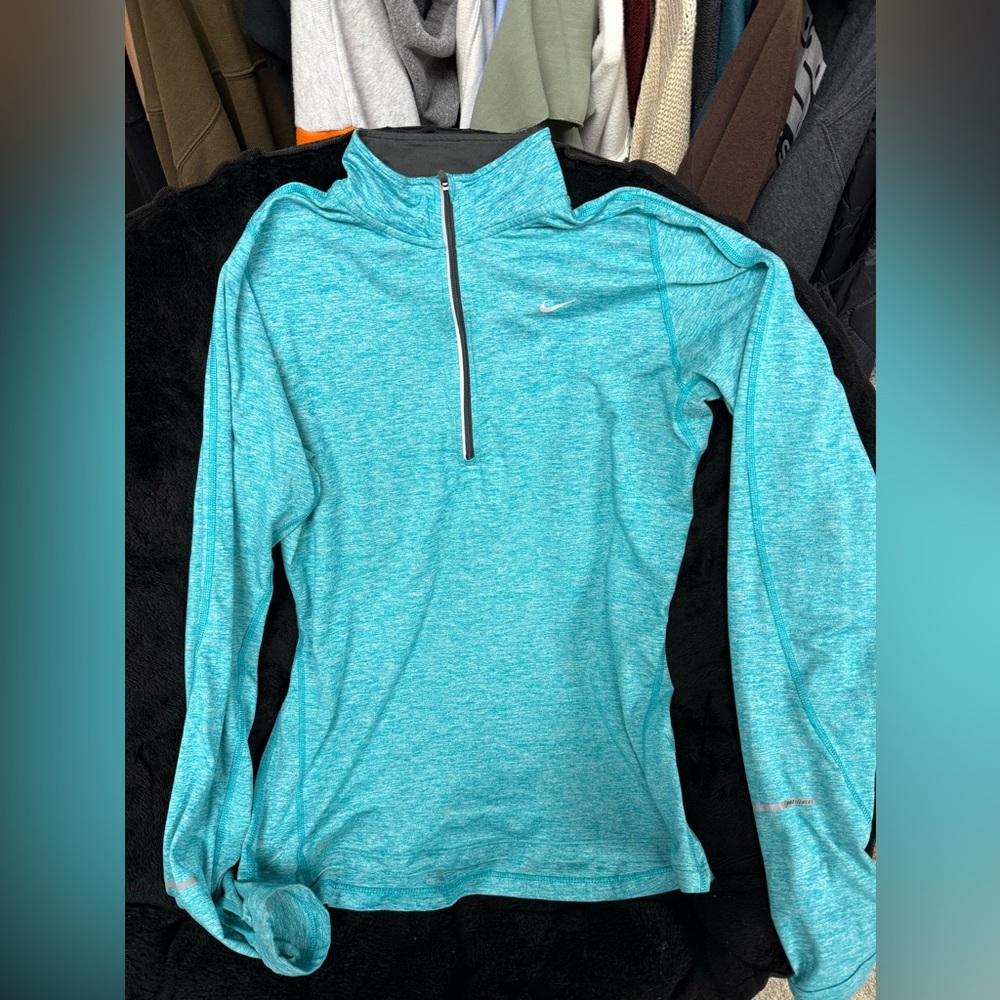 Nike Aqua Blue Quarter-Zip